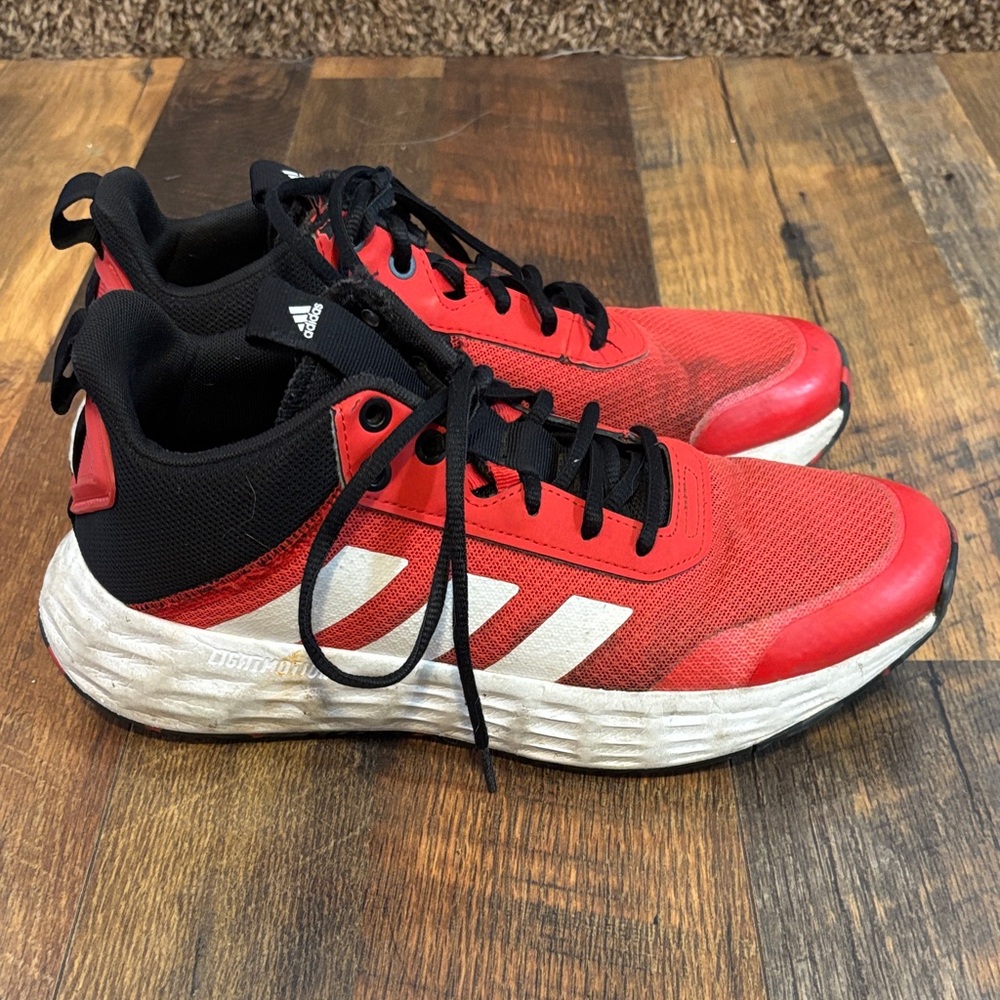 Adidas Red and Black Running Shoes